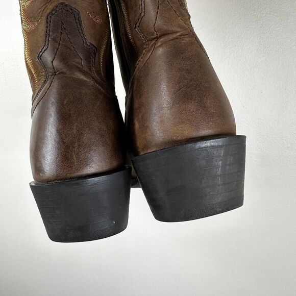 Justin Boots Mens 8.5 EE Brown Leather Tall Western Cowboy Country main image 3